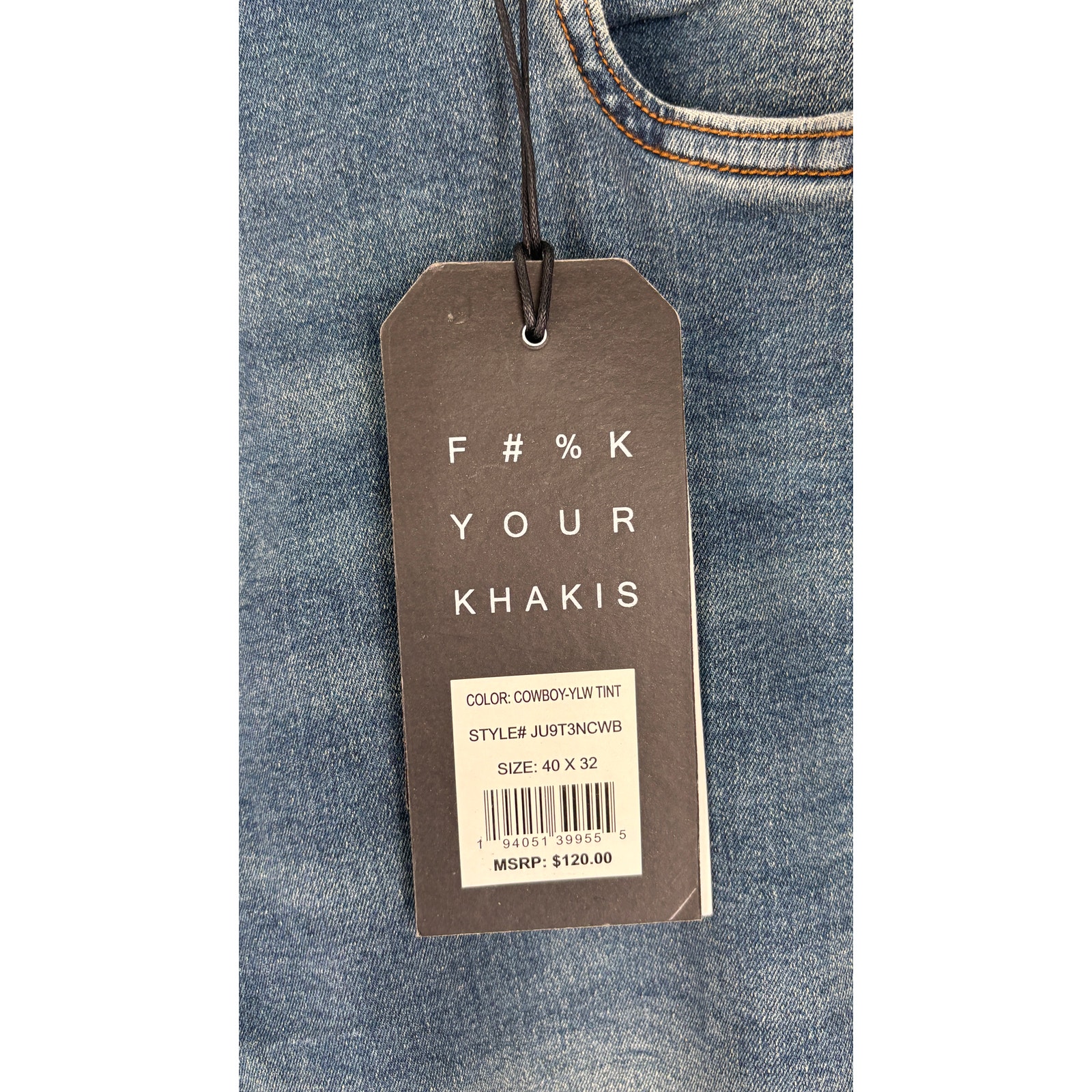 The Perfect Jean Nyc Og Stretch Athletic Fit Denim Jeans Mens 40x32 Cowboy — image 7 of 8